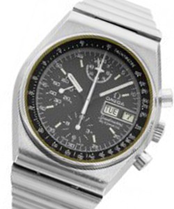 Speedmaster Day-Date in Steel On Steel Bracelet with Black Dial