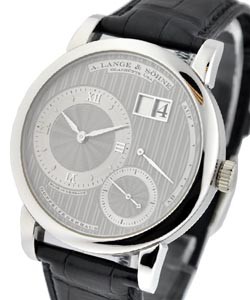 Lange 1 in Platinum Sincere - Limited Edition of 100 pieces on Black Crocodile Leather Strap with Silver engraved dial