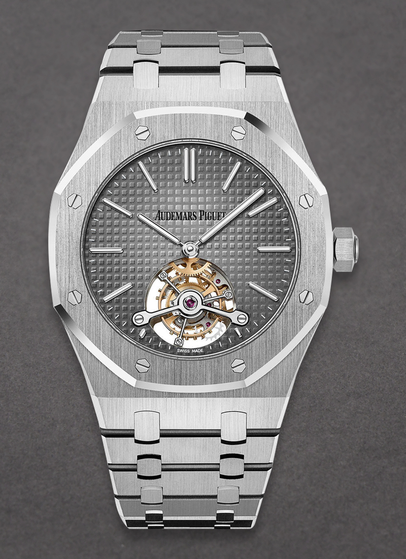 Audemars Piguet Royal Oak Tourbillon Extra Thin 41mm Automatic in Platinum with Diamond Bezel