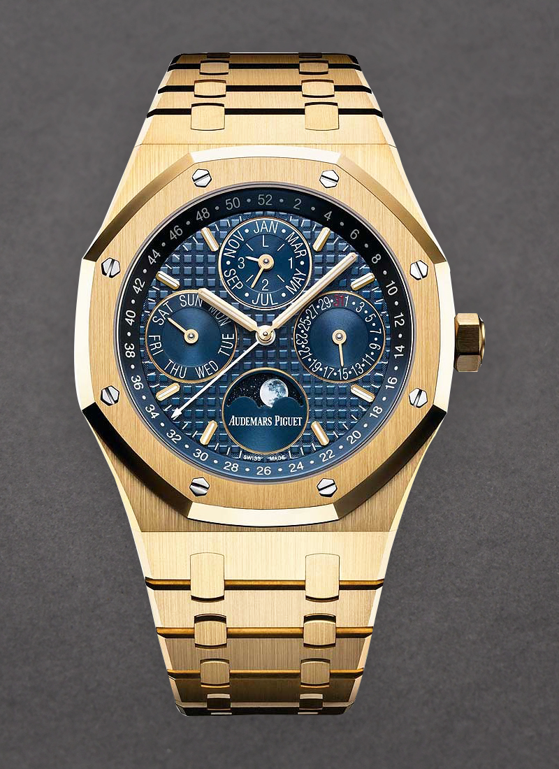 Audemars Piguet Royal Oak Perpetual Calendar Mens 41mm Automatic in Yellow Gold