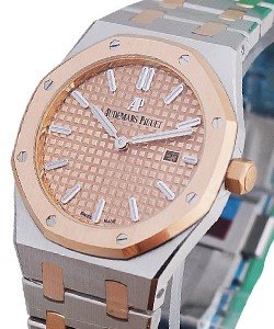 Royal Oak ladies 33mm in Steel and Rose Gold On Steel and Rose Gold Bracelet with Rose Dial