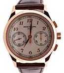 Complications Chronograph 5170R in Rose Gold on Brown Alligator Leather Strap with White Dial