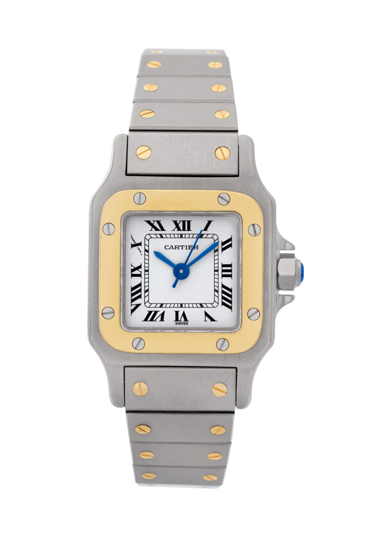 Cartier Santos Small in Steel and Yellow Gold