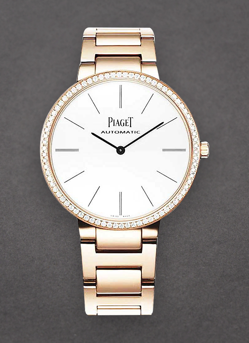 Piaget Altiplano Ladies 38mm Automatic in Rose Gold with Diamond Bezel