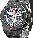 Big Bang Unico 45mm in Ceramic On Black Rubber Strap with Skeleton Dial