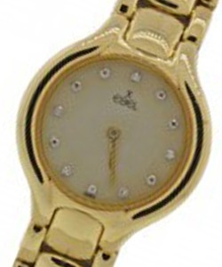Beluga  in Yellow Gold on Yellow Gold Bracelet with Ivory Diamond Dial