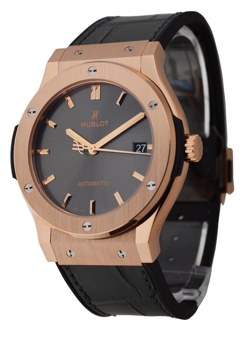 Hublot Classic Fusion Racing Gray 45mm in Rose Gold