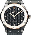Classic Fusion 45mm in Black Ceramic On Black Rubber Strap with Black Carbon Fiber Dial
