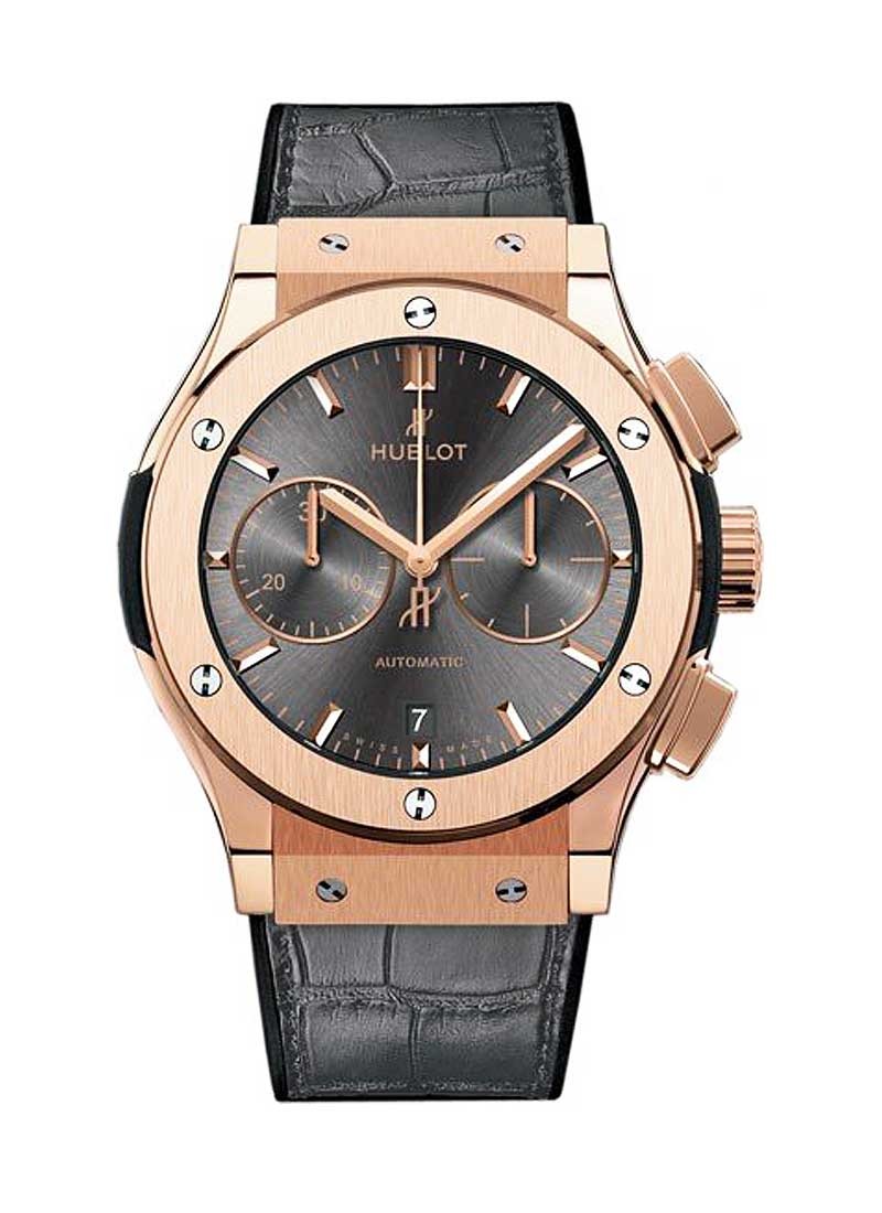 Hublot Classic Fusion Chronograph Racing Grey 45mm Automatic in Rose Gold