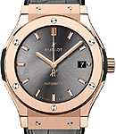 Classic Fusion Racing Grey in Rose Gold on Grey Alligator Strap with Grey Sunray Satin FInished Dial