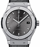 Classic Fusion Racing Gray 38mm Automatic in Titanium On Black Alligator Strap with Gray Dial