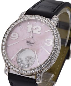 Lady's White Gold Happy Sun Limited Boutique Edition - Pink Mother of Pearl Dial