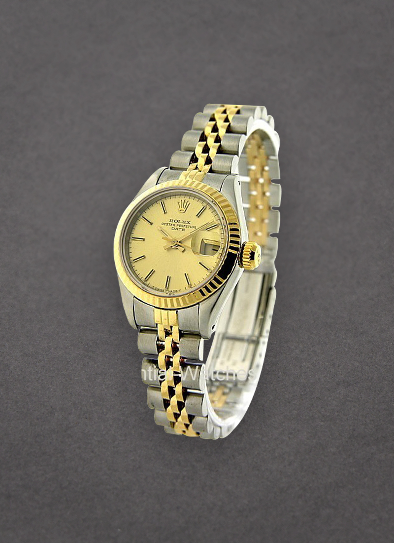 Pre-Owned Rolex Lady's 2-Tone Date 26mm - Fluted Bezel