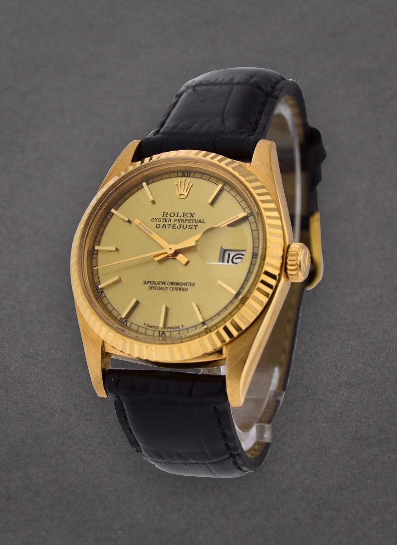 Pre-Owned Rolex Vintage Datejust 36mm in Yellow Gold