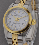 2-Tone Oyster Perpetual No Date Lady's on Jubilee Bracelet with White Roman Dial