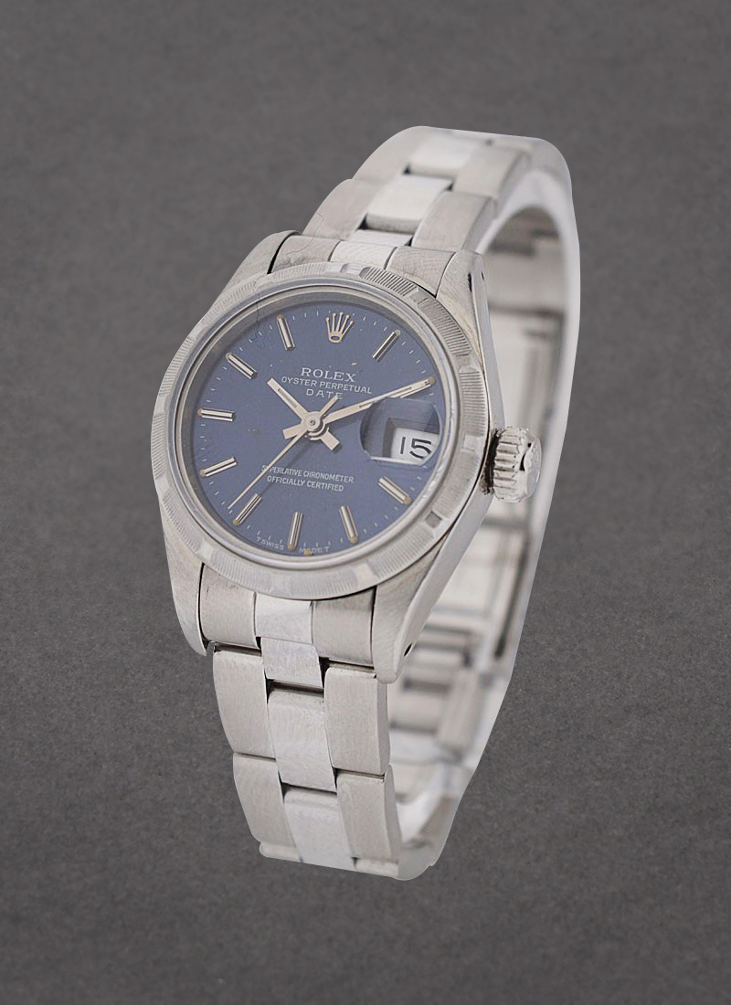 Pre-Owned Rolex Ladys Date - 26mm - Finely Engine Turned Bezel