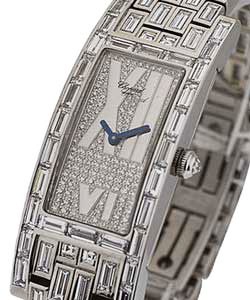 Ladies Classique with Full Pave Diamonds Baguette Diamond Bezel and Bracelet - Pave Diamond Dial