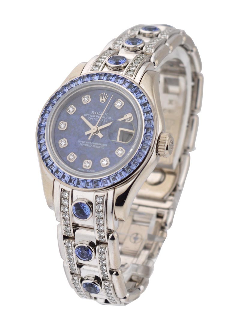 Pre-Owned Rolex Masterpiece Special Edition in White Gold with Saphire Diamond Bezel