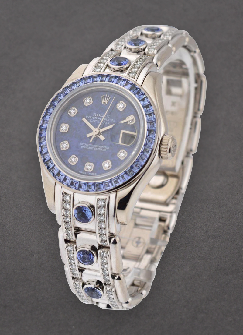 Pre-Owned Rolex Masterpiece Special Edition in White Gold with Saphire Diamond Bezel