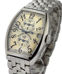 Master Banker Mid Size 5850 in Steel on Bracelet with Silver Dial 