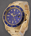 Submariner in Steel with Yellow Gold With Blue Bezel on Steel and Yellow Gold Oyster Bracelet With Blue Nipple Dial