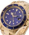Submariner in Steel with Yellow Gold With Blue Bezel on Steel and Yellow Gold Oyster Bracelet With Blue Nipple Dial