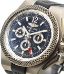 Bentley GMT Light Body B04 Chronograph in Titanium on Black Rubber Strap with Royal Ebony Black Dial