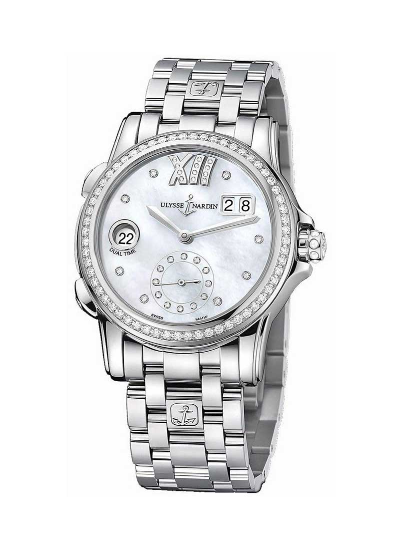 Ulysse Nardin Dual Time Manufacture Ladies 37.5mm Automatic in Steel