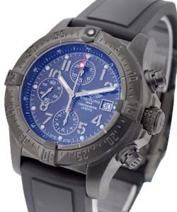 Avenger Skyland Chronograph in Black Steel on Rubber Strap with Black Dial