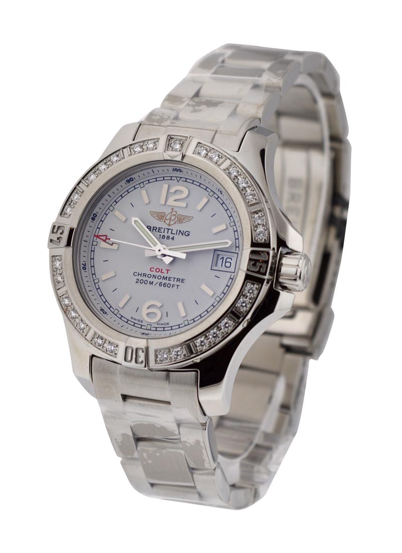 Breitling Colt Lady's in Steel with Diamond Bezel