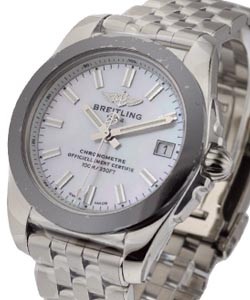 Galactic 36mm Lady's in Steel on Steel Bracelet with Mother of Pearl Stick Dial