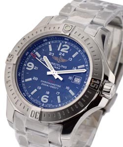Colt 44mm Quartz in Steel on Bracelet with Blue Dial