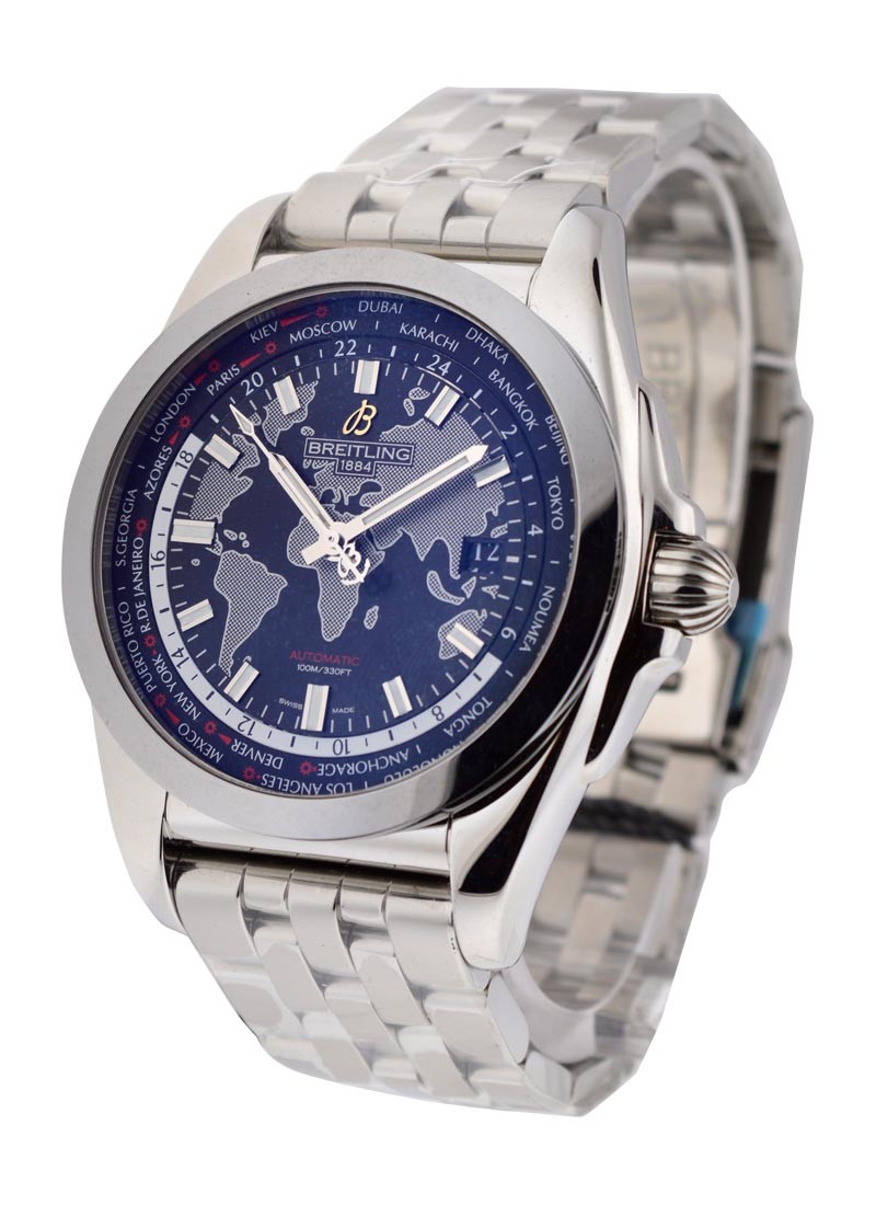 Breitling Galactic Unitime Men's Automatic in Steel