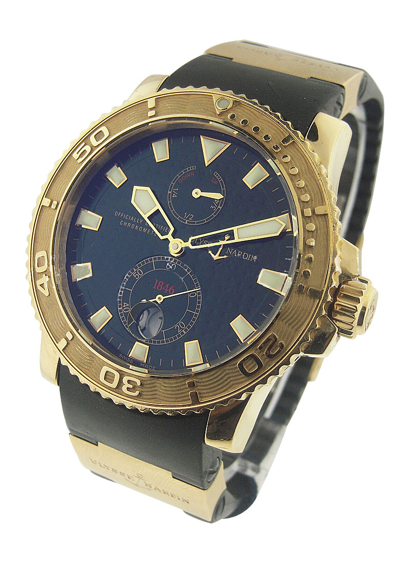 Ulysse Nardin Maxi Marine Diver Chronometer 40mm in Rose Gold