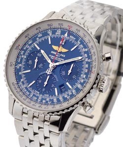 Navitimer Automatic in Steel  on Bracelet with Blue Dial