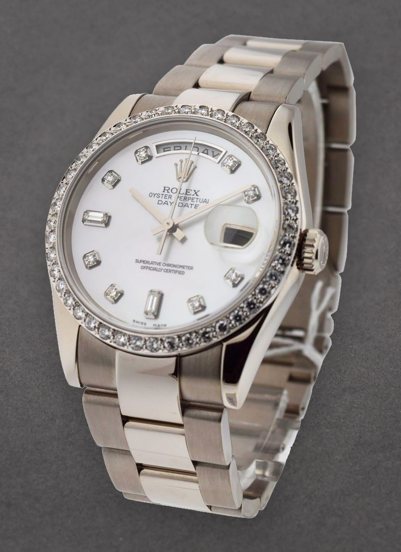 Pre-Owned Rolex White Gold - President - Diamond Bezel - 36mm