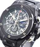 Big Bang Unico Perpetual Calendar Black Magic Black Ceramic with Sapphire Dial on Rubber Strap