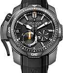 Chronofighter Oversize Prodive in Black PVD Steel on Black Rubber Strap with Black Dial