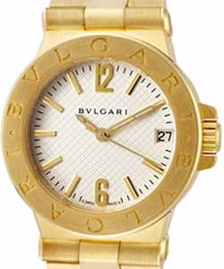 Diagono Ladies 29mm Quartz in Yellow Gold On Yellow Gold Bracelet with Silver Dial