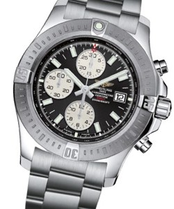 Colt Chronograph in Steel on Steel Bracelet with Black Dial and Silver Subdials