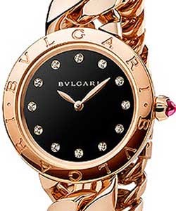 Catene Ladies 31mm Quartz in Rose Gold  On Rose Gold bracelet with Black Onyx Diamond Dial