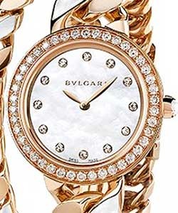 Catene Ladies 31mm Quartz in Rose Gold with Diamond Bezel On Rose Gold Bracelet with Mother of Pearl Diamond Dial
