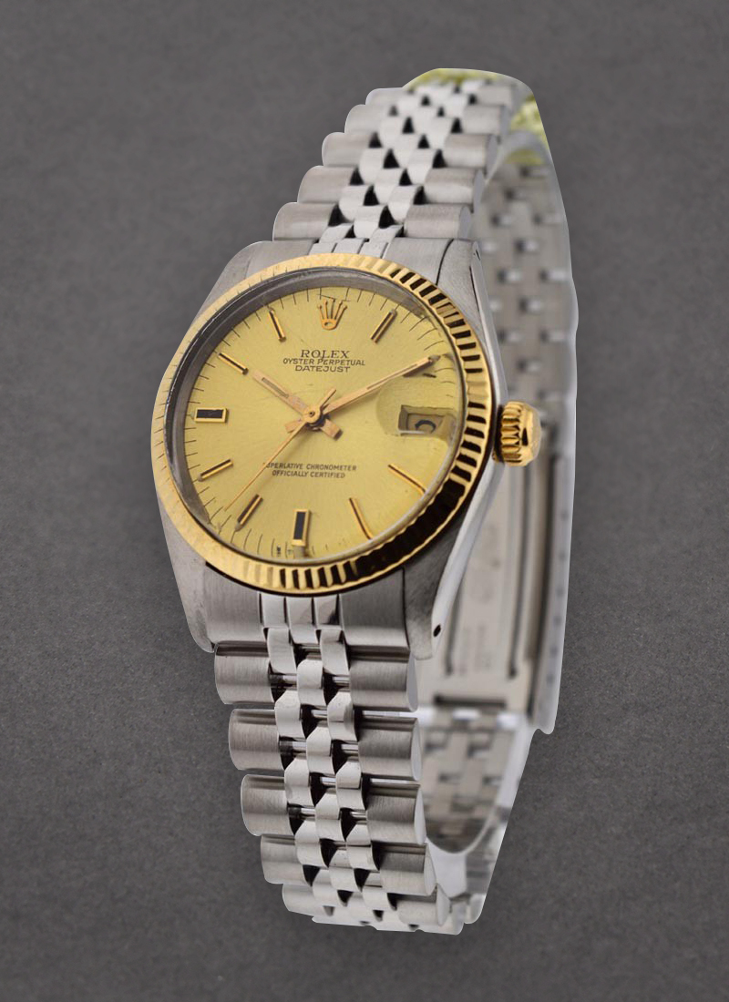 Pre-Owned Rolex Mid Size - Datejust - Steel with Yellow Gold - Fluted Bezel