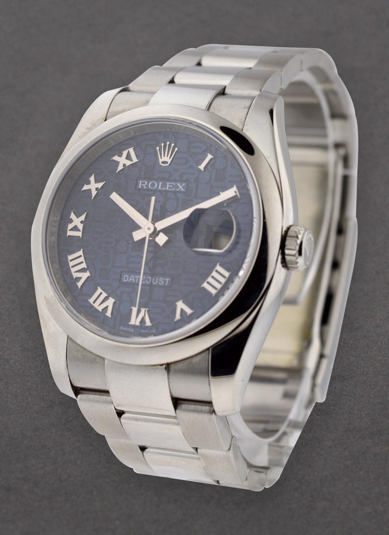 Pre-Owned Rolex Datejust 36mm in Steel with Smooth Bezel