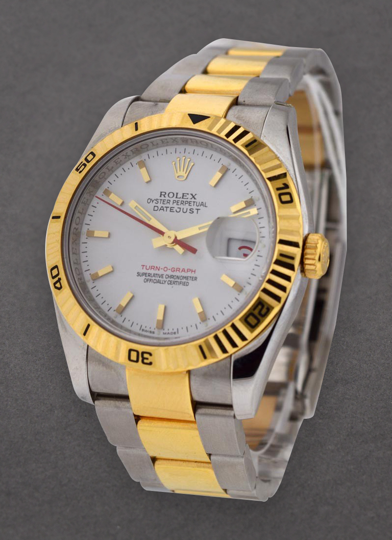 Pre-Owned Rolex Datejust 36mm in Steel with Yellow Gold Turn-O-Graph Bezel