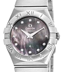 Constellation 95 Ladies 27mm  Small Quartz in Steel Steel Bracelet - Dark Mother of Pearl Diamond Dial