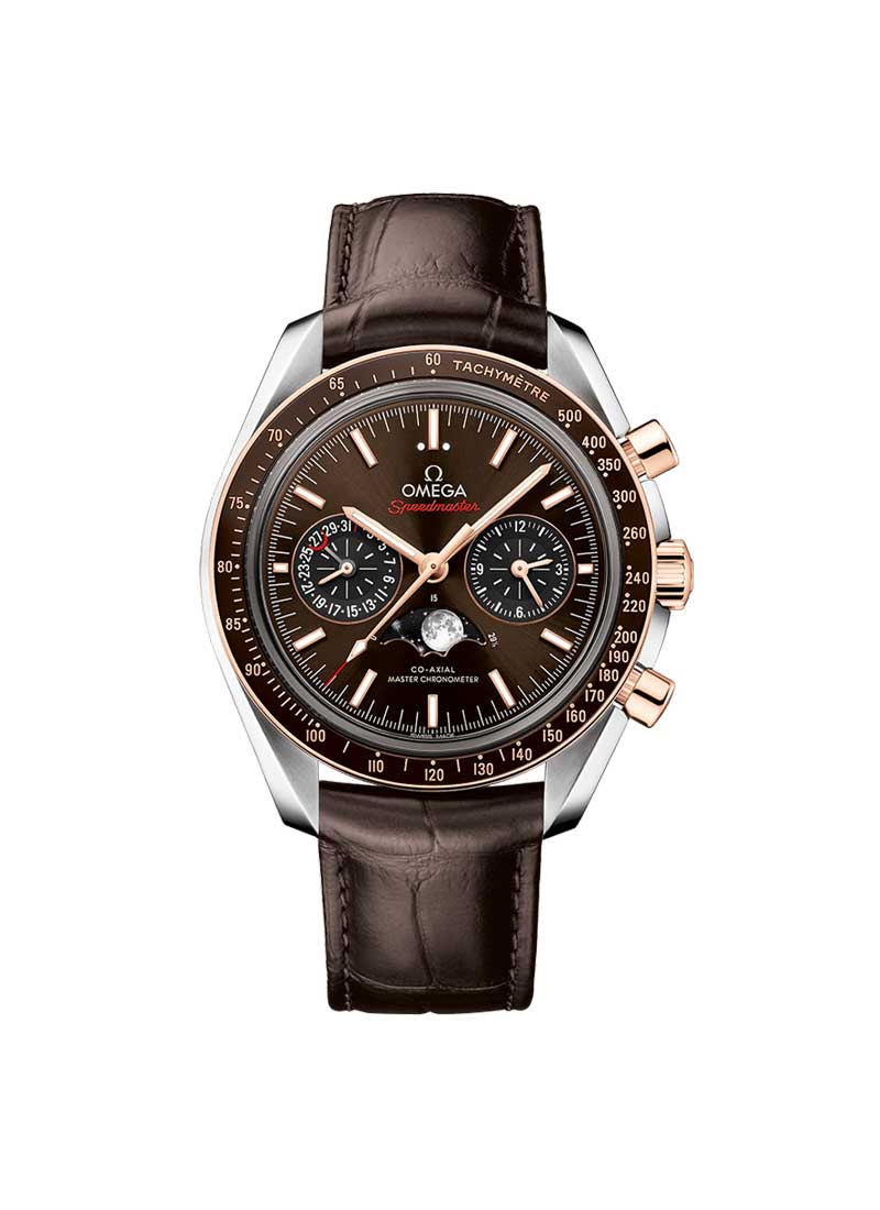 Omega Speedmaster Automatic 44.25mm Automatic in Steel and Rose Gold Bezel