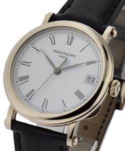 Adreas Huber Boutique Edition 5053 in White Gold on Strap with White Roman Numerals -  25pcs produced