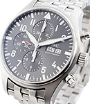 Pilot Spitfire Chronograph in Steel on Steel Bracelet with Slate Dial