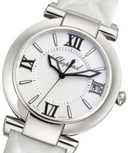 Imperiale Automatic in Steel On White Leather Strap with White Dial